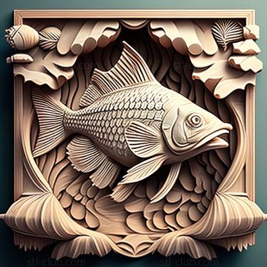 3D model st Parancistra fish (STL)